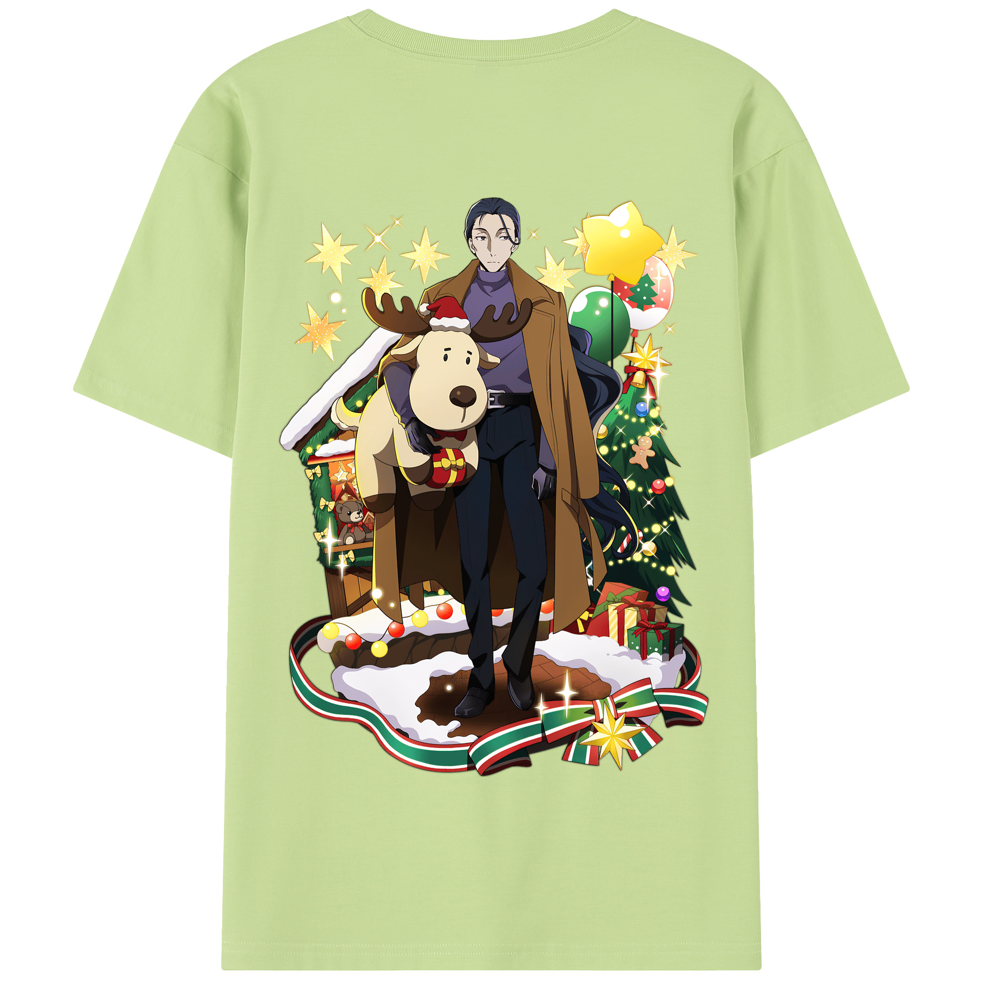 （画像用） 文豪ストレイドッグス Bungo Stray Dogs 綿100％半袖Tシャツ（背面プリント）